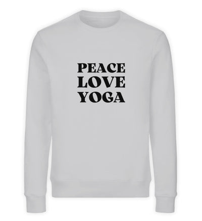 Peace Love Yoga Bio Sweatshirt Unisex