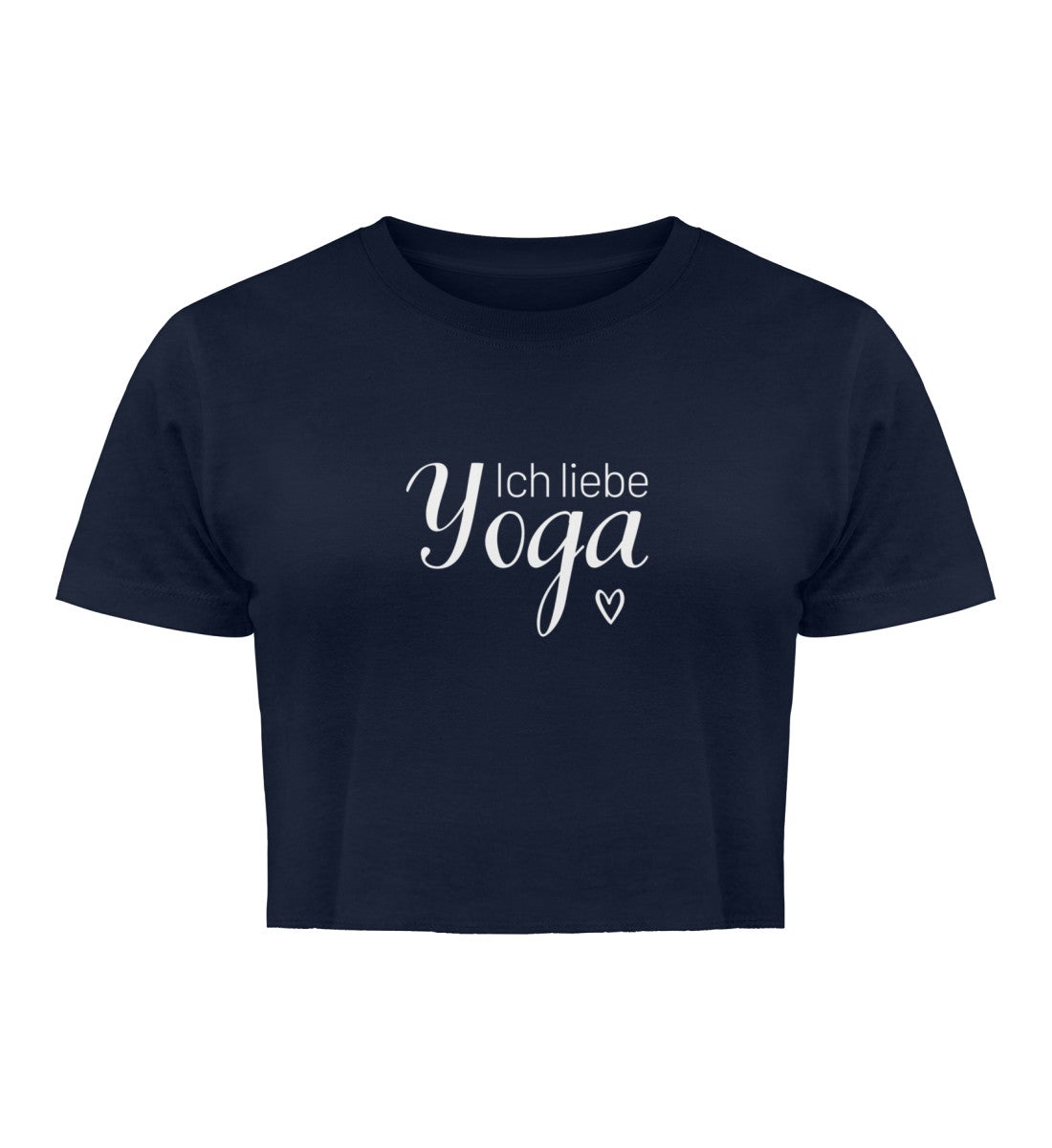 Ich liebe Yoga 100% Bio Crop Top