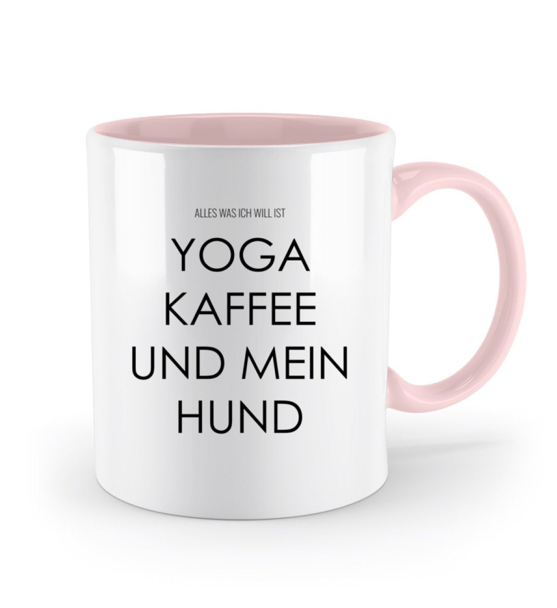 Yoga Kaffee und mein Hund Tasse