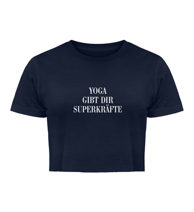 Yoga gibt dir Superkräfte 100% Bio Crop Top