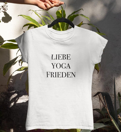 Liebe Yoga Frieden 100% Bio T-Shirt