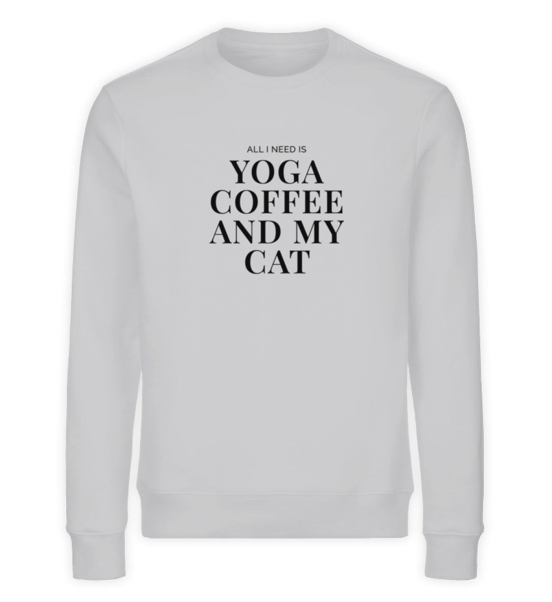 Yoga Coffee and my Cat Bio Sweatshirt Unisex