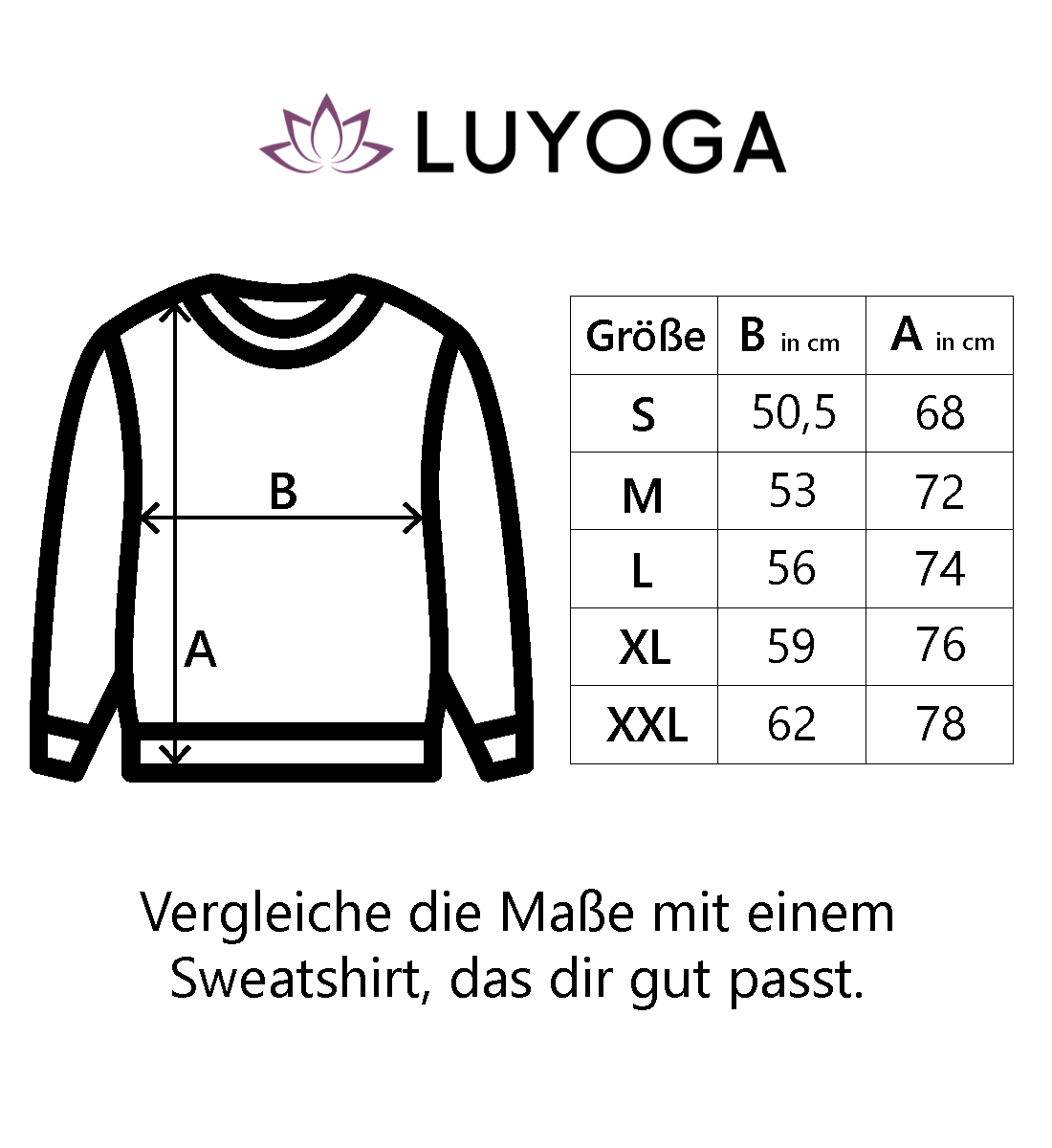 LOVE Yoga Bio Sweatshirt Unisex