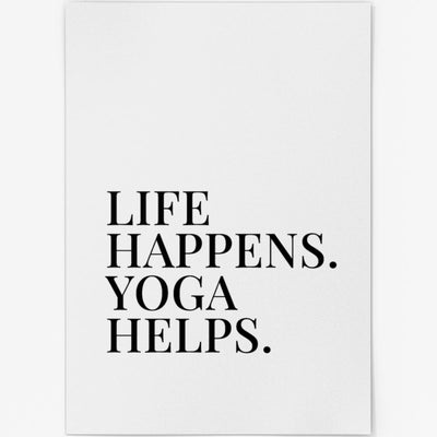 Yoga hilft Poster