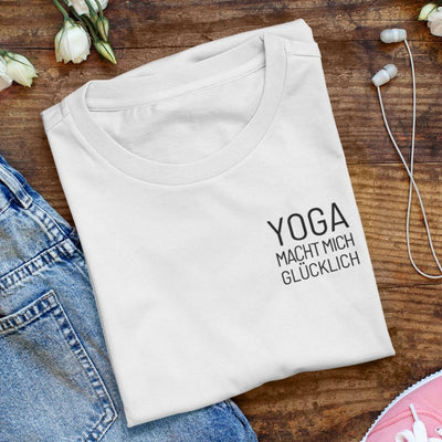 Yoga macht mich glücklich 100% Bio T-Shirt
