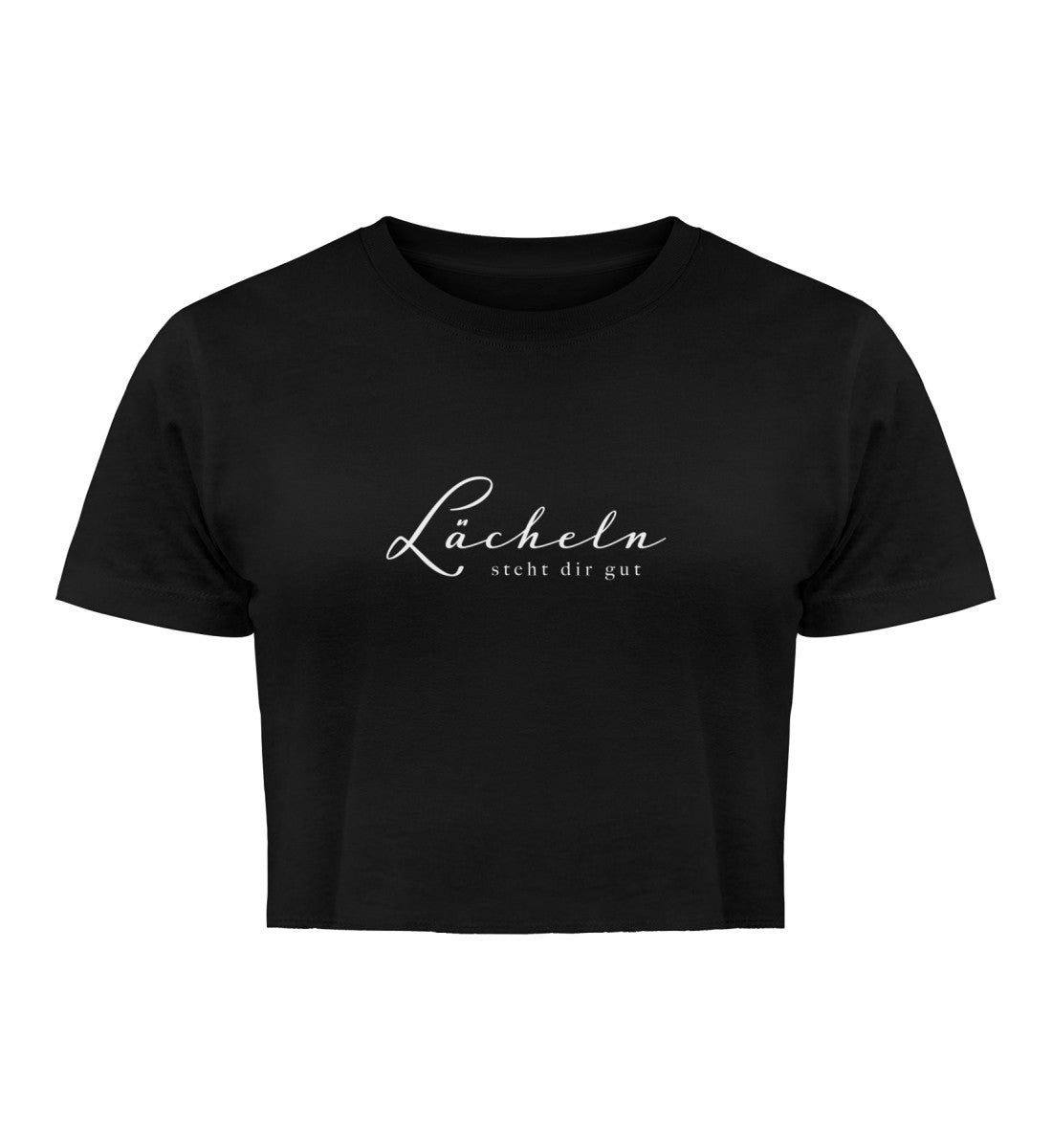 Lächeln steht dir gut 100% Bio Crop Top