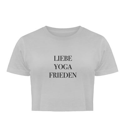 Liebe Yoga Frieden 100% Bio Crop Top