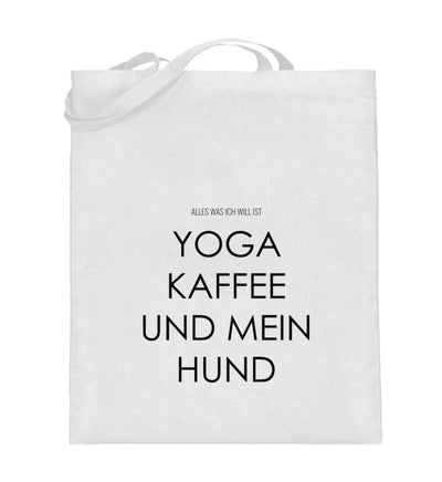 Yoga Kaffee und mein Hund Jutebeutel