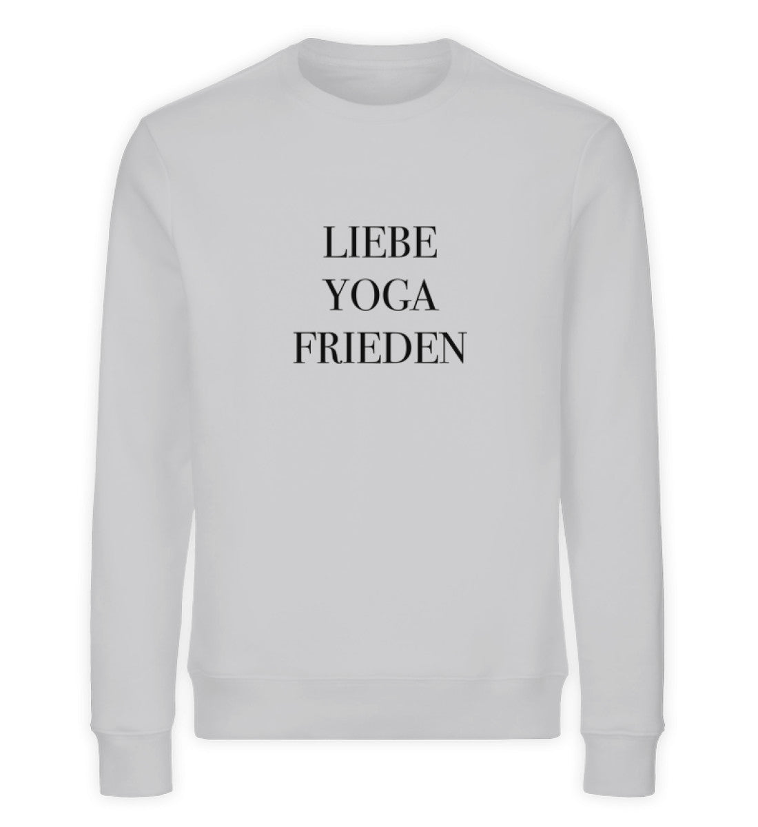 Liebe Yoga Frieden Bio Sweatshirt Unisex